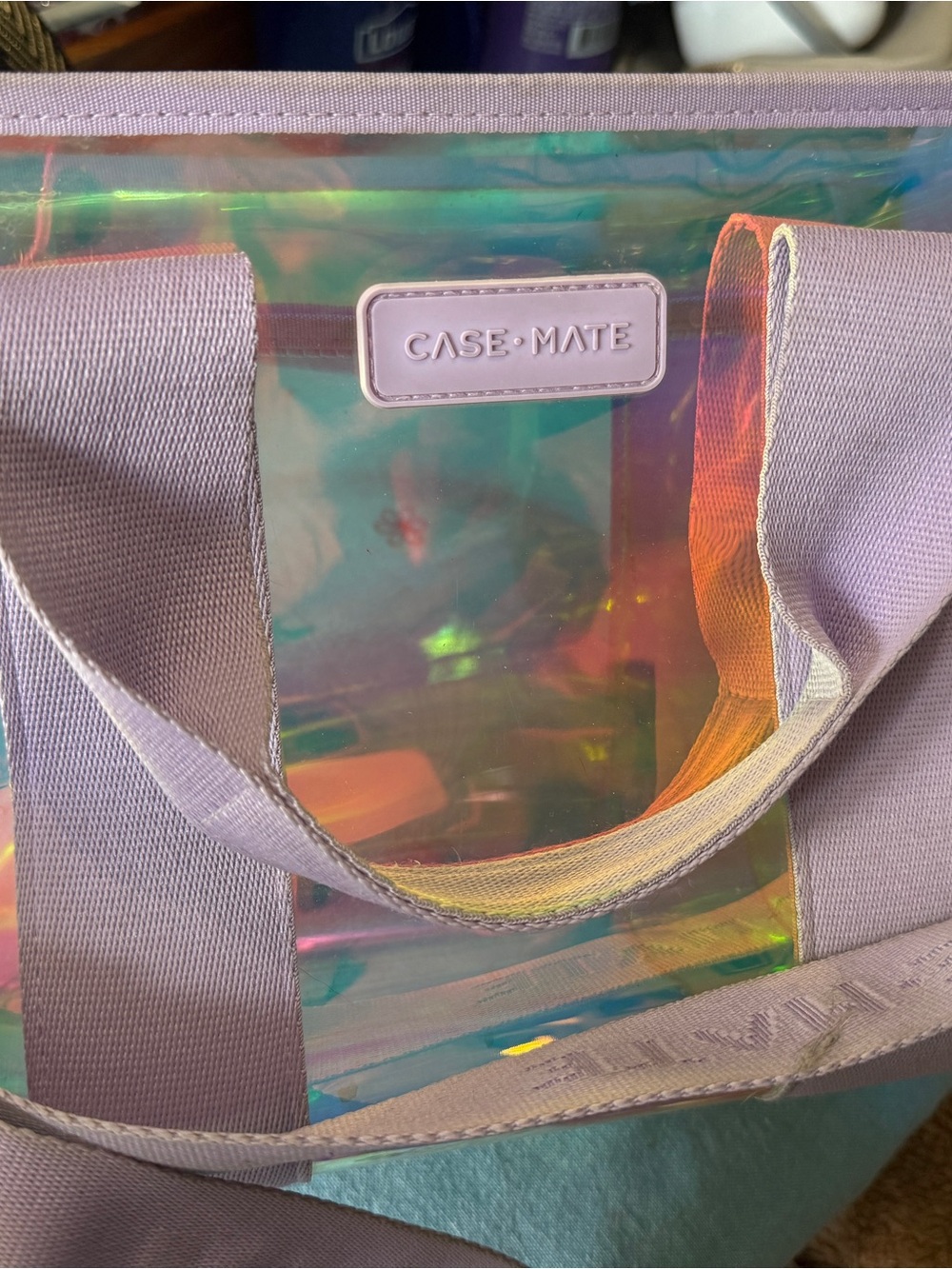 case-mate soap bubble Lavender Iridescent Tote Bag